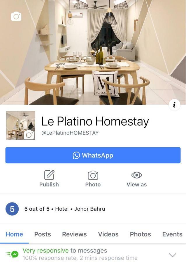 Johor Bahru Paradigm Leplatino Homestay Exteriör bild